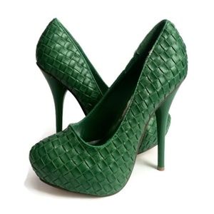 Green High Heels New